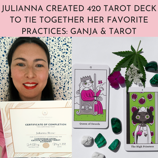 Julianna created Four Twenty Tarot: A weed-themed tarot deck